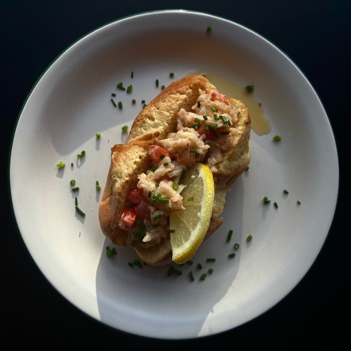 Restaurantgerecht met seafood